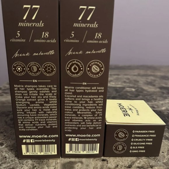 Moerie Hair Growth Set - Shampoo, Conditioner, & Mask (3pc) - Reverse Hair Loss - Picture 7 of 12